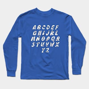 Alphabet Ghost design Long Sleeve T-Shirt